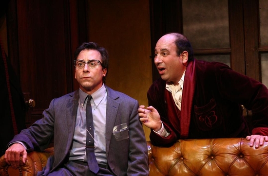Larry Raben as Leo Bloom and Michael Kostroff as Max Bialystock Photo